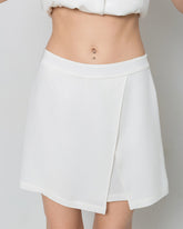 Jupe-Short en Soie Mini à Taille Enveloppante 40 Momme